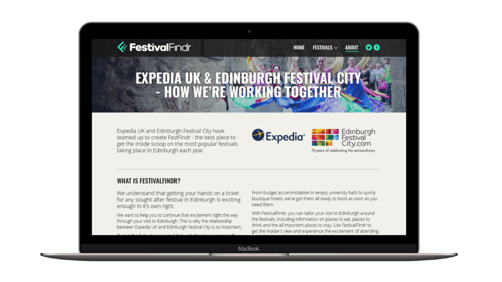 Expedia Festival finder 2