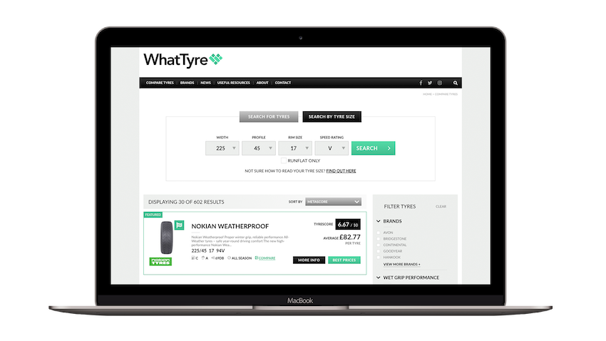 Design – UX and UI – Whattyre – 3